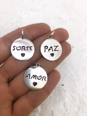 Plaquinha Redonda Sorte