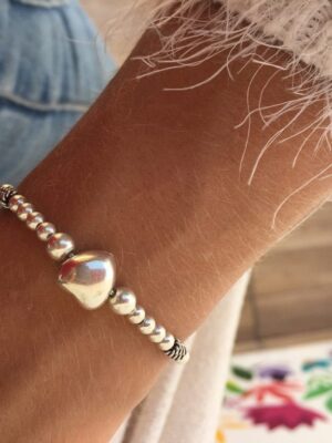 Pulseira gravatinha coração