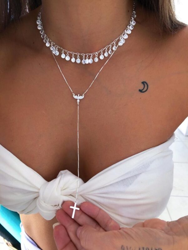 Choker com Medalhas de Zircônia - Imagem 2