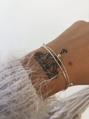 Pulseira bolinha dois fios
