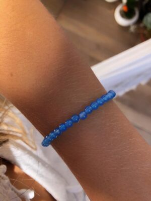 Pulseira de Pedra Natural Azul