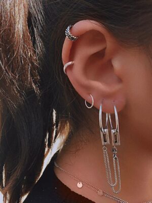 Piercing Fake Três Tiras Oxidada