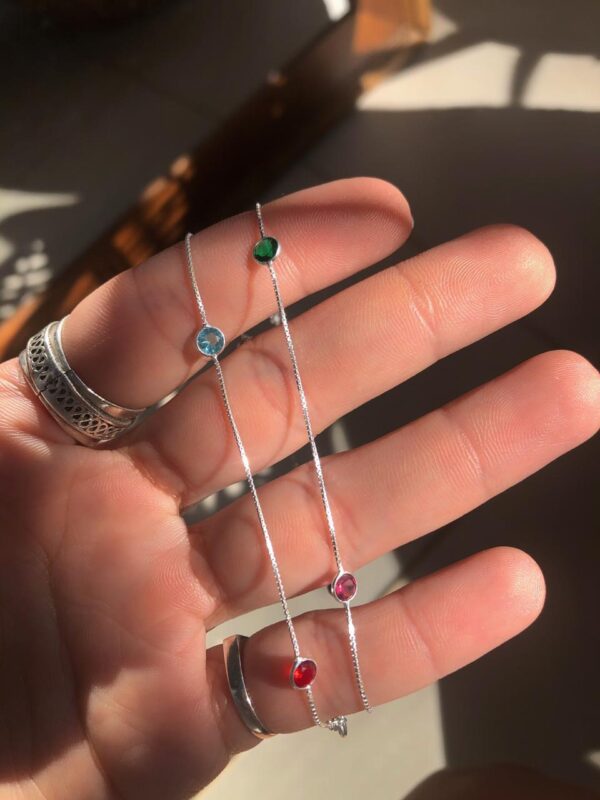 Choker com Pedras Naturais Espaçadas - Imagem 1