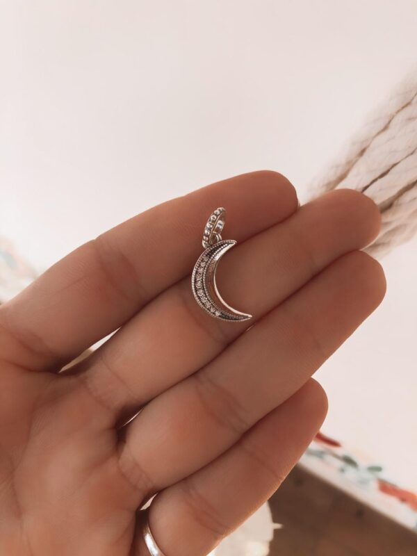 Pingente Lua Cravejada - Imagem 1