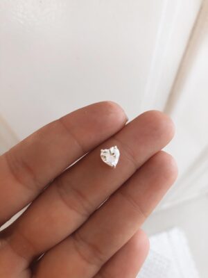Pingente Heart com Zircônia