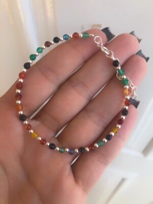 Pulseira Pedras Naturais Tons Terrosos