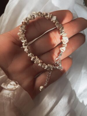 Pulseira Cascalho Howlita