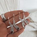 Brinco Gancho Clara Pedra Natural