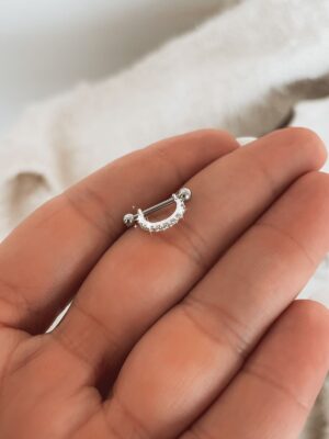 Piercing Arco Invertido Cravejado