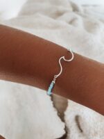 Pulseira Onda Com Miçangas Importadas
