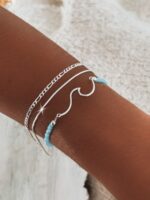 Pulseira Onda Com Miçangas Importadas - Imagem 2