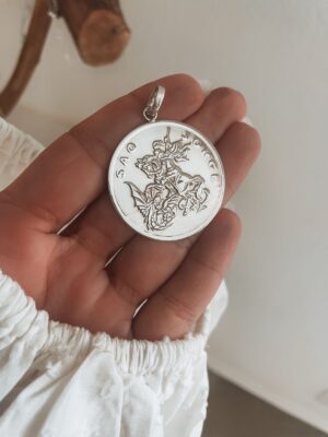 Pingente Medalha São Jorge 3.5