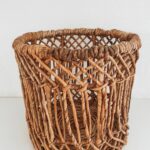 Cesto De Fibra Natural Marrom Hash