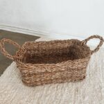 Cesto De Fibra Natural Retangular Hanna