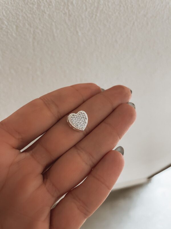 Pingente Lis Heart Cravejado - Imagem 1