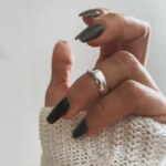 Anel Falange Grosso Prata Branca