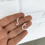 Pingente Letras Lisas Prata Branca