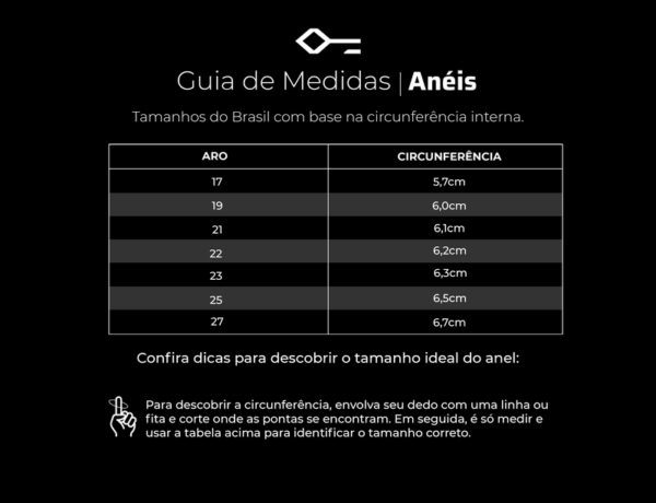 Anel Texture Aço Prata Key - Imagem 7