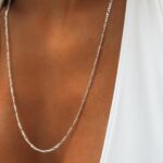 Corrente Elo Três Por Um 60cm Espessura 0.2