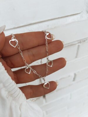 Choker Corações Vazados