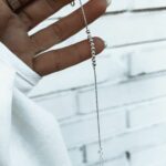 Pulseira 9 Bolinhas Prata Branca