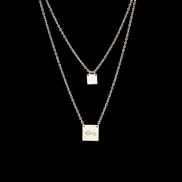 Escapulario-Saab-de-Aco-Prata Escapulário Saab de Aço Prata - Imagem 1