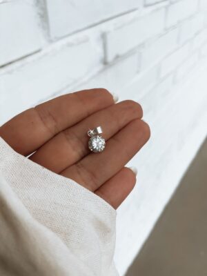 Pingente Ponto De Luz Redondo Com Argola