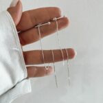 Brinco Fio Com Base Rígida de Bolinha Com Tarraxa