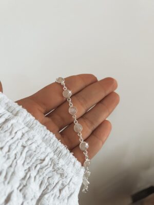 Pulseira 11 Pedras Da Lua Redonda
