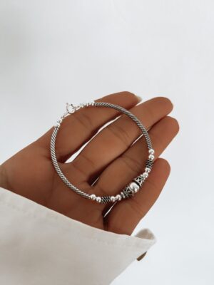 Pulseira Bolinhas E Cobrinhas Oxidadas