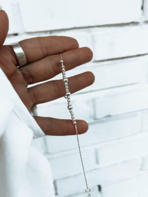 Pulseira De Bolinhas Menores Intercaladas Com Bolinhas Maiores