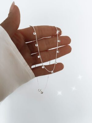 Choker Veneziana Com Pontos De Luz