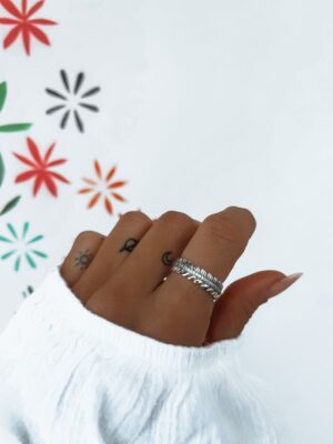 Anel Inspiração Pandora Com Aro De Ramo E Zircônias