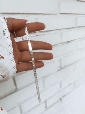 Pulseira Plaquinha Elo Grumet