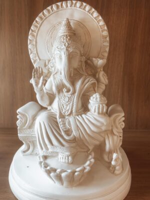 Ganesha Branca Sentada