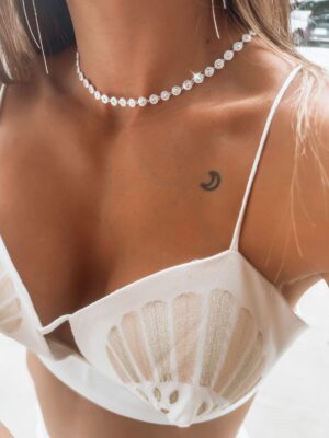 Choker Jade Círculos Cravejados