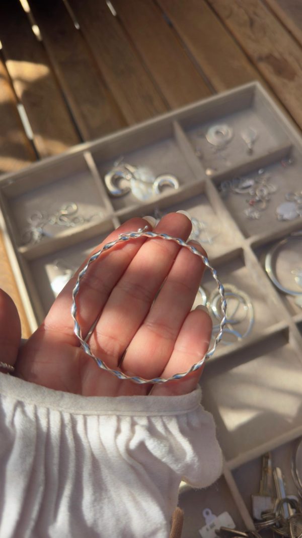 Bracelete Rígido Aro Torcido - Imagem 2