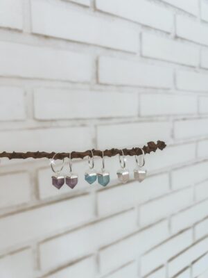 Argola Com Pedra Natural