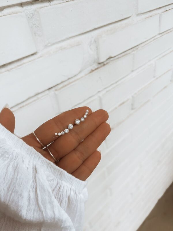 Ear Cuff Ponto De Luz Quadrado - Imagem 1