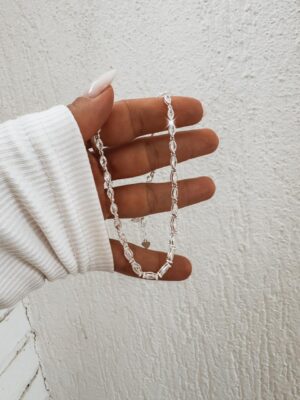 Choker Zircônias Amendoadas