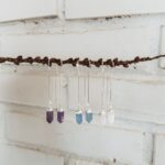 Brinco Fio Com Cristal Lapidado Na Ponta