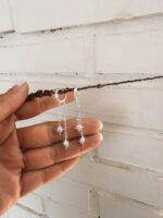 Argola Cravejada Estrelas Oito Pontas Cravejadas - Imagem 2