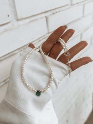 Choker Pérolas Com Zircônia