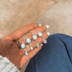 Brinco Mali Pedra Da Lua Dupla