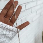 Pulseira  Boreal Prata Branca Detalhada