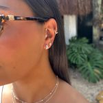 Argola Três Filetes Arredondados Cravejados Raio 0.9