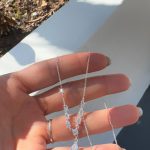 Gargantilha Lume 7 Zircônias E Gota Cravejada