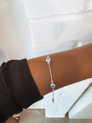 Pulseira Veneziana Com Olho Grego