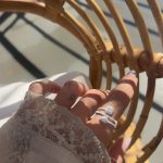 Anel Regulável Aro Duplo Com Zircônias Quadrado e Gota