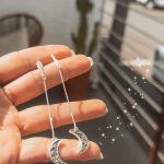 Brinco Fio De Lua Com Pirita